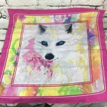Girl Scout Little Brownie Bakers White Wolf Bandana Childrens Scarf 21” ... - $9.89