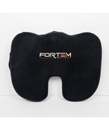 Forem Extra Mile Chair Memory Seat Cushion Large Black Velour Orthopedic... - $19.79