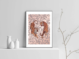Tiger Poster Tiger Couple Poster Decor 1 - £12.78 GBP