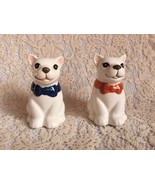 French Bulldog Holiday Salt Pepper Shakers Set Bow Tie Dog Lovers Pets X... - £11.85 GBP