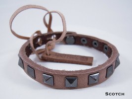 Linea Pelle Skinny Studed Pyramid Bracelet in SCOTCH - £15.79 GBP