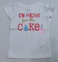 Carter&#39;s Birthday Shirt 9 Months for Girls I&#39;m Here for the Cake! - £7.03 GBP