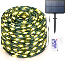  Solar String Lights 600LED 196Ft IP67 Waterproof Outdoor Decorative Strin - £33.58 GBP