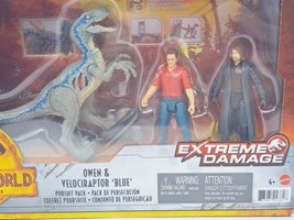 Jurassic World Dominion Owen &amp; Velociraptor Blue Pursuit Pack New Sealed 2022 a - £20.62 GBP