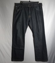 Levi&#39;s 501 Selvedge Straight Leg Button Fly Men&#39;s Dark Blue Wash Jeans 4... - $48.51