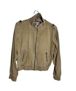 Billabong Womens L Corduroy Bomber Jacket Full Zip Up Epaulettes Details... - $59.99