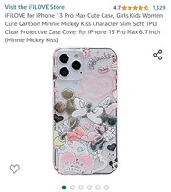 iphone 13 promax case Disney Mickey And Minnie Mouse - £5.73 GBP