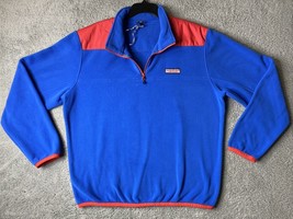 Vineyard Vines XL fleece top pullover sweatshirt royal blue red womens 1... - $20.69