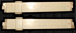 Very Cl EAN Post Hemmi Bamboo 1460 Versalog Slide Rule With Leather Case - £61.67 GBP