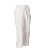 Cathy Daniels Womens White Pull On Elastic Waist 5 Pkt Jean Capris Pants... - £23.59 GBP