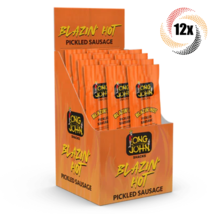 Full Box 12x Sticks Long John Blazin&#39; Hot Pickled Spicy Sausage Snack | ... - €21,51 EUR