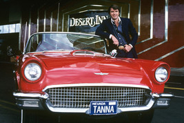 Vega$ Robert Urich Leaning On Red Car In Front Of Desert Inn Large Poster - £22.80 GBP