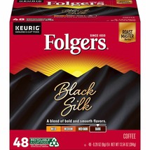 Folgers Black Silk Dark Roast Keurig Coffee Pods, 48 Ct - £36.40 GBP