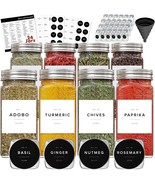 Spice Containers Glass Jars W Label 24 empty 4oz Jars NEW - $64.11 CAD
