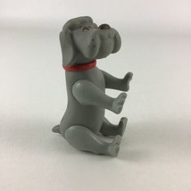 Pound Puppies Gray Brown Spots PVC 4&quot; Figure Dog Poseable Vintage 1986 Tonka - £10.91 GBP