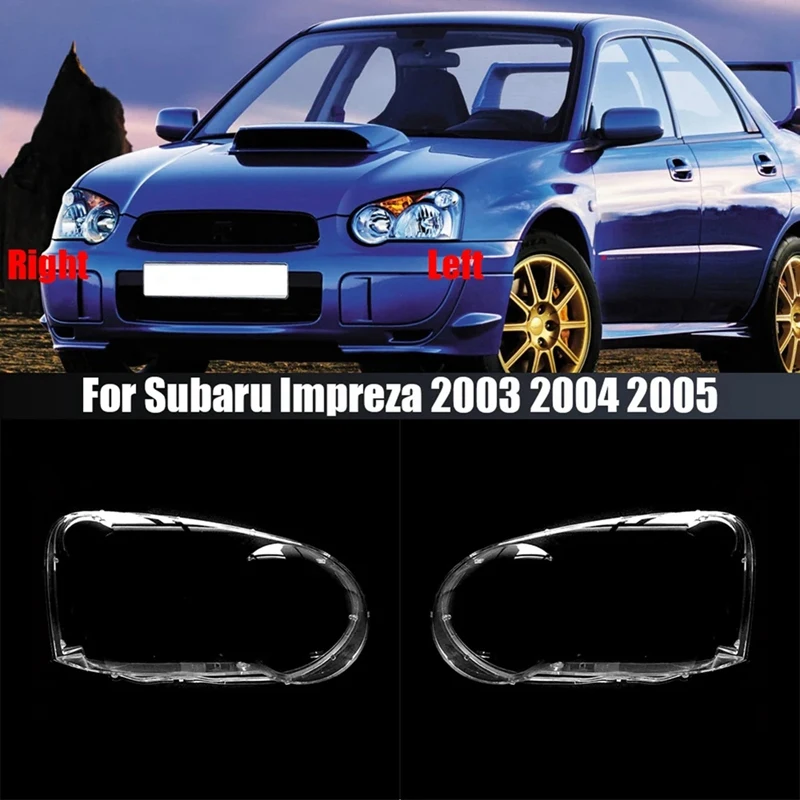 For Subaru Impreza 2003-2005 Head Light Lamps Cover Transparent Lampshade - £93.41 GBP