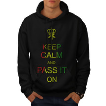 Keep Calm Weed Pot Rasta Sweatshirt Hoody On Rasta Smoke Men Hoodie - £16.63 GBP