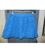 MINI BODEN BLUE SHORTS COTTON EYELET SIZE 12 GIRL'S EUC - $24.30