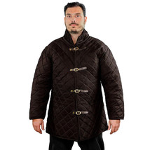 Medieval Gambeson Armor Padded Costume with Long Sleeves Front  Black Friday - £71.21 GBP+