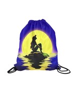 Little Mermaid Silhouette Drawstring Bag 16.5&quot;(W) x 19.3&quot;(H) - £22.02 GBP