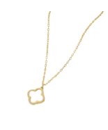 Clover Pendant Necklace Stainless Steel - $34.68 CAD