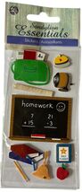 SANDYLION 3D DIMENSIONAL Embellishment Stickers SCHOOL CHALKBOARD - $4.94
