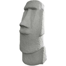 Easter Island Head 28&quot; Cryptic Garden Statue Natural Granite Appearance - £126.21 GBP