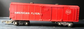 Vintage American Flyer S Gauge Red 642 Box Car - $280.22 MXN