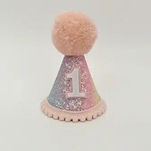 Rainbow Glitter First Birthday Hat for Kids - £17.58 GBP