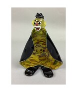Vintage Hand Blown Glass Clown Ashtray, Candy Dish or Figurine- Rare Col... - $19.79