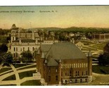 Syracuse University Buildings Hand Colored Postcard Syracuse New York  - £9.30 GBP
