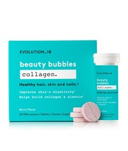 EVOLUTION_18 Beauty Bubbles Collagen and Hyaluronic Acid Tablets, Berry,... - $33.65
