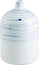 Vase Cyan Design Whirlpool Blue White Ceramic - $564.00