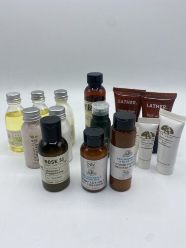 Lot Of 15 Travel Size Toiletries Shampoo/ Conditioner/ Body Lotion Varie... - $9.99