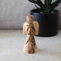 Olive Wood Praying Angel Figurine Made in the Holy Land, a Unique Gift f... - £39.46 GBP