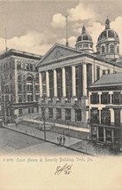 York Pennsylvania~Court House &amp; Security BUILDING-1905 Rotograph Photo Postcard - £6.10 GBP