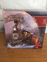 Train Puzzle Ted Blaylock Around the Ben 500 Pcs 19.5&quot; Round -- All Pieces - £15.69 GBP