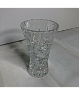 Lead Crystal 4&quot; Tall Bud Vase Glass perfect for flowers and colored gems - £12.43 GBP