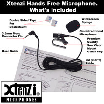 Xtenzi Microphone 3.5mm Mic for Car Vehicle Head Unit Stereo XT9525 for Android - £12.78 GBP