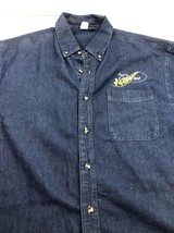 Road To California Quilters Conference Long Sleeve Blue Denim Button Down - $29.99