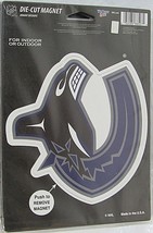 NHL Vancouver Canucks 5 1/2&quot; by 6&quot; Auto Die-Cut Magnet by WinCraft - £14.11 GBP