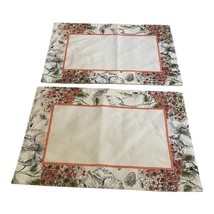Set of 2 Edie Rose Home Bloom Collection Placemats Floral Butterfly Spri... - $27.26 CAD