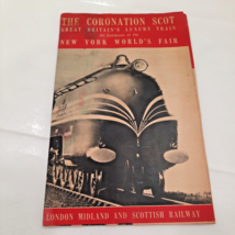 1939 Coronation Scot Great Britain&#39;s Luxury Train Exhibition Book NY Wor... - $6.23