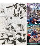 Superman Original Art Page Black Canary Silver Banshee w Atlas / Greek M... - $9,336.63 MXN