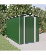 Garden Shed Green Galvanized Steel Large Sliding Components - €753,14 EUR