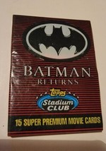 Batman Returns Topps Stadium Club One Unopened Pack Trading Cards DC Comics - £6.96 GBP
