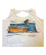 NWT Art &amp; Sol Amber Moran Art to Wear Boat eron Egret Tank Top Size XL T... - £22.04 GBP