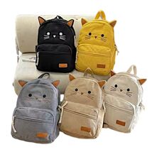Cute Cat Embroidered Pattern Backpack Kids School Bags Teens Unisex Shou... - $29.50