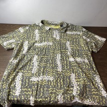 Tommy Bahama Shirt Mens 3XL Yellow Short Sleeve Polo Island Zone - $21.18