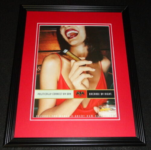 Primary image for 1998 Bacardi by Night Rum Framed 11x14 ORIGINAL Vintage Advertisement